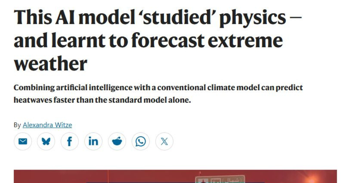 AI Weather Prediction Shows How Real AI Value Is Created